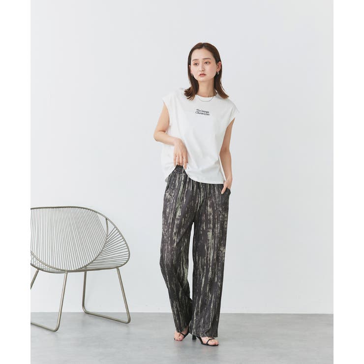 ニュアンス柄イージーパンツ | ad thie | 詳細画像5 