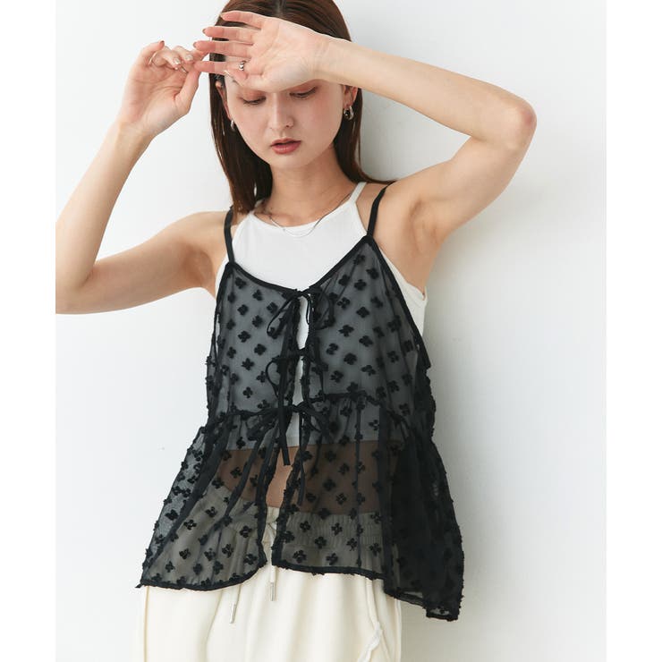 フロントリボンシアーキャミソールビスチェ | ad thie | 詳細画像20 