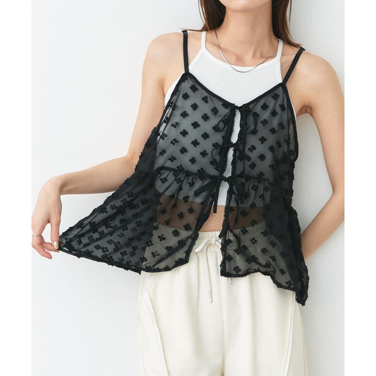 フロントリボンシアーキャミソールビスチェ | ad thie | 詳細画像21 