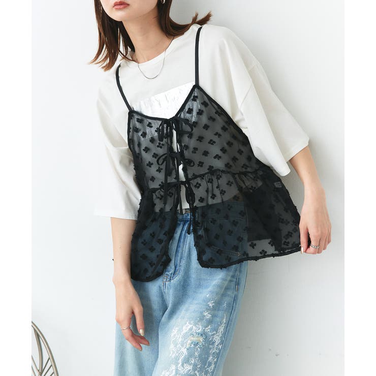 フロントリボンシアーキャミソールビスチェ | ad thie | 詳細画像26 