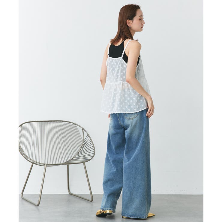 フロントリボンシアーキャミソールビスチェ | ad thie | 詳細画像4 