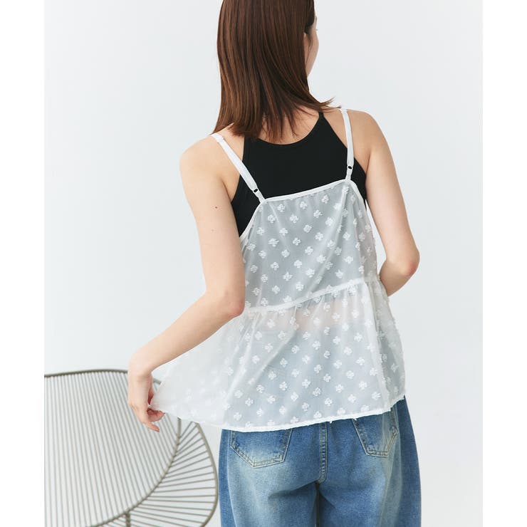 フロントリボンシアーキャミソールビスチェ | ad thie | 詳細画像7 