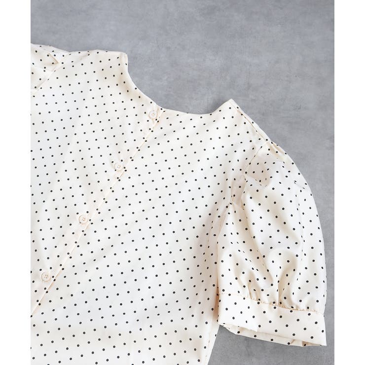 2wayパフスリーブドットブラウス | ad thie | 詳細画像15 