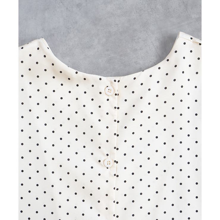 2wayパフスリーブドットブラウス | ad thie | 詳細画像16 