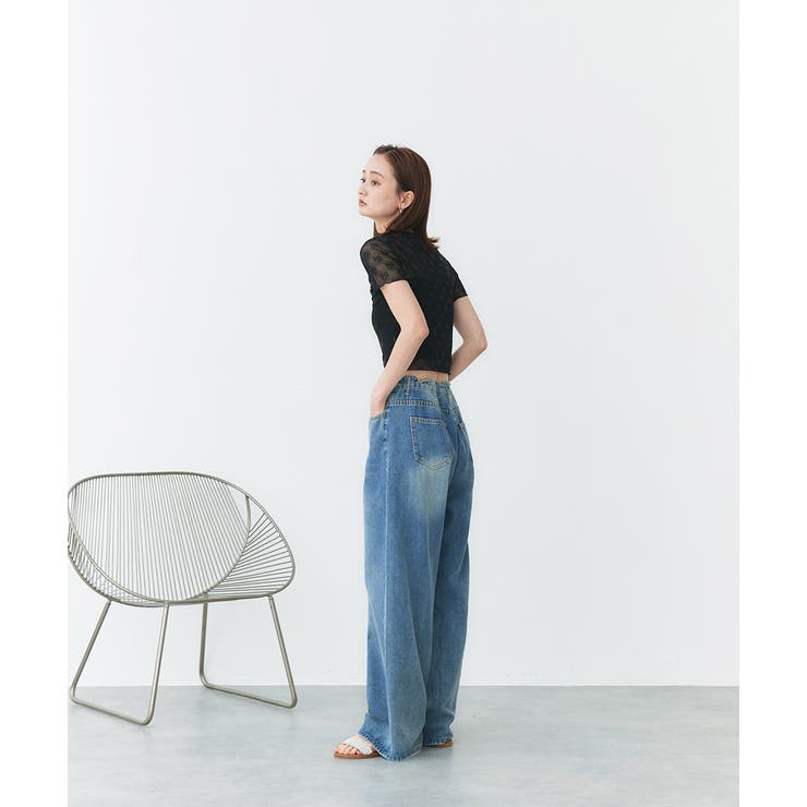 ハーフスリーブリボンシアートップス | ad thie | 詳細画像11 