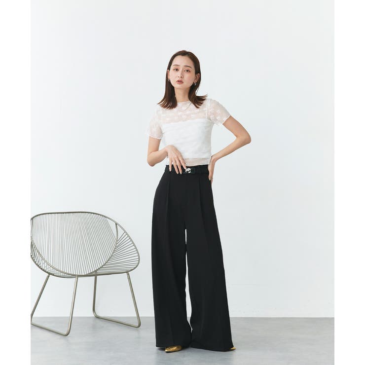 ハーフスリーブリボンシアートップス | ad thie | 詳細画像15 