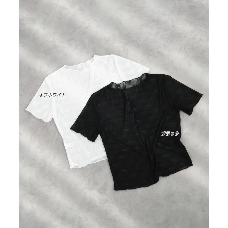 ハーフスリーブリボンシアートップス | ad thie | 詳細画像30 