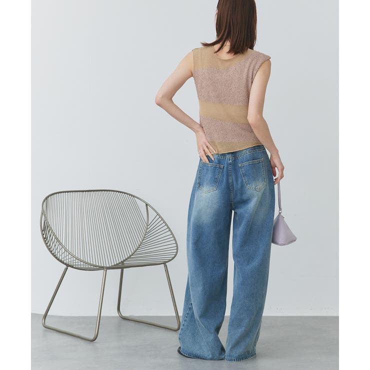 ノースリーブシアーニットプルオーバー | ad thie | 詳細画像13 