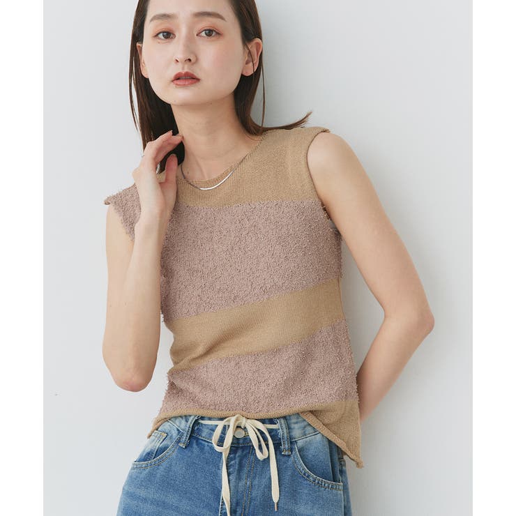 ノースリーブシアーニットプルオーバー | ad thie | 詳細画像14 