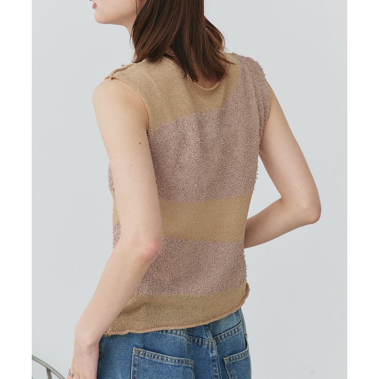 ノースリーブシアーニットプルオーバー | ad thie | 詳細画像18 