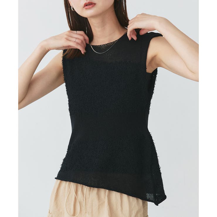 ノースリーブシアーニットプルオーバー | ad thie | 詳細画像26 