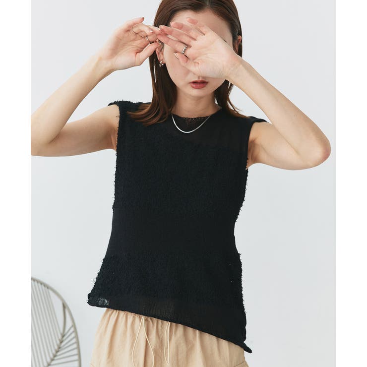 ノースリーブシアーニットプルオーバー | ad thie | 詳細画像27 