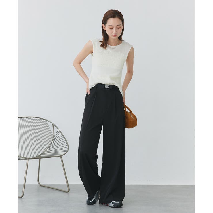 ノースリーブシアーニットプルオーバー | ad thie | 詳細画像29 