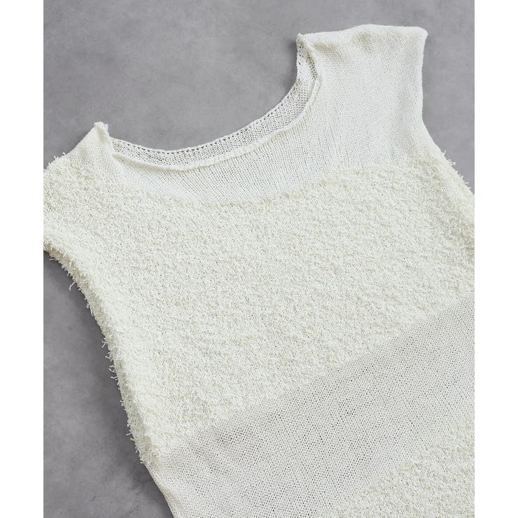 ノースリーブシアーニットプルオーバー | ad thie | 詳細画像40 