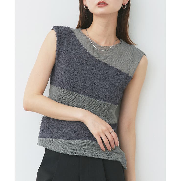 ノースリーブシアーニットプルオーバー | ad thie | 詳細画像5 