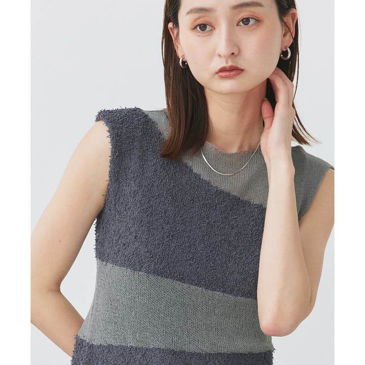 ノースリーブシアーニットプルオーバー | ad thie | 詳細画像6 