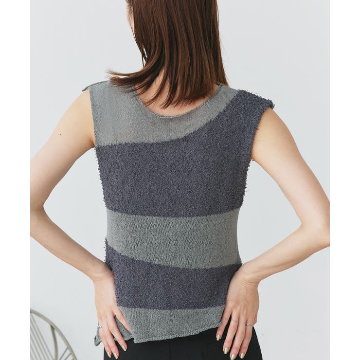 ノースリーブシアーニットプルオーバー | ad thie | 詳細画像7 