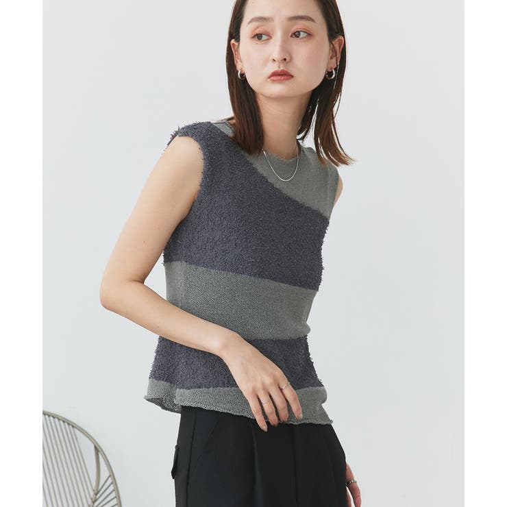 ノースリーブシアーニットプルオーバー | ad thie | 詳細画像8 