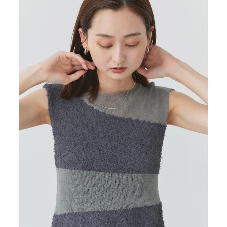 ノースリーブシアーニットプルオーバー | ad thie | 詳細画像9 