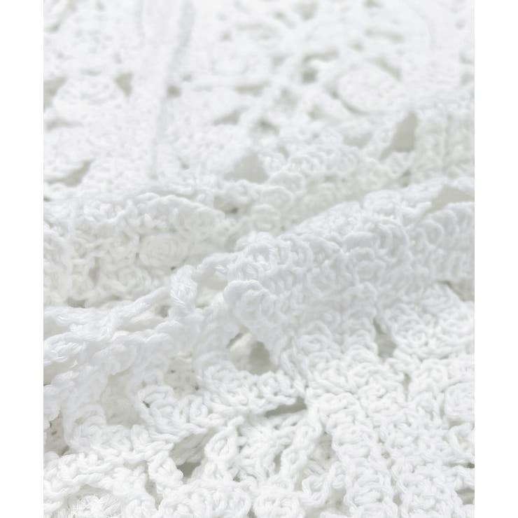 クロシェ編みVネックベスト | ad thie | 詳細画像26 