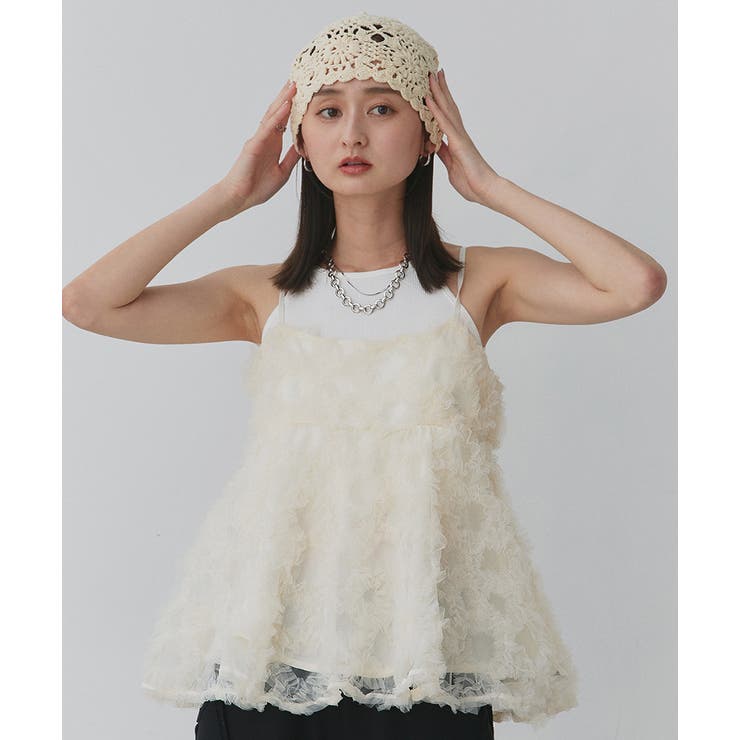 アイボリー | クロシェビーニーハット | ad thie