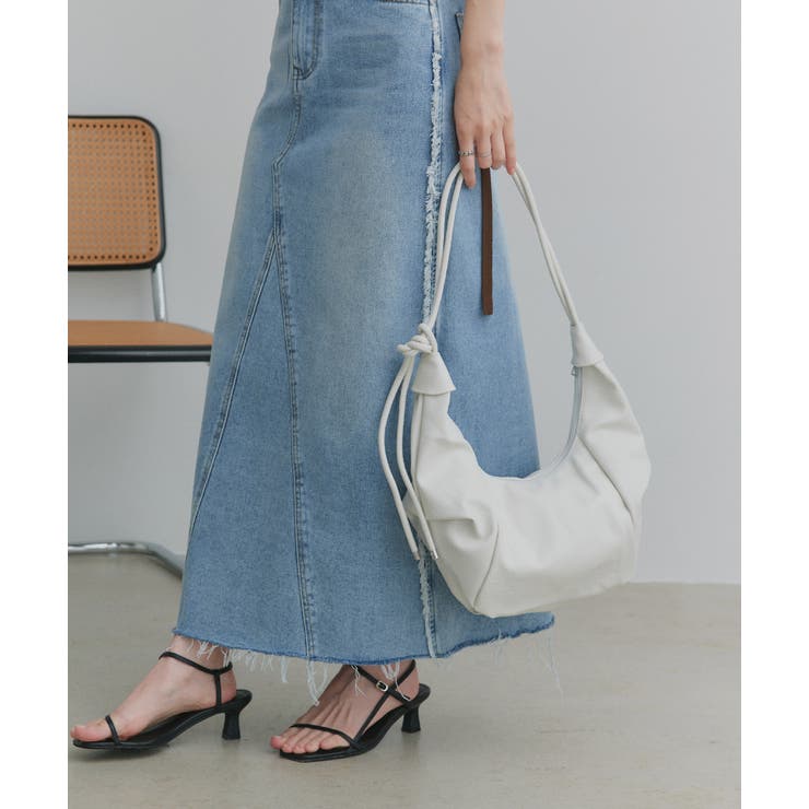 オフホワイト | クロワッサンショルダーバッグ | ad thie