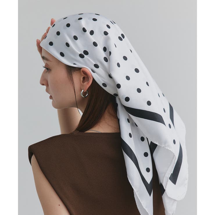 大判ドットスカーフ | ad thie | 詳細画像14 