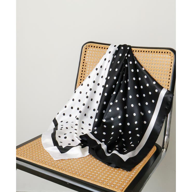 大判ドットスカーフ[品番：ADEW0004952]｜ad thie（アドティエ）の