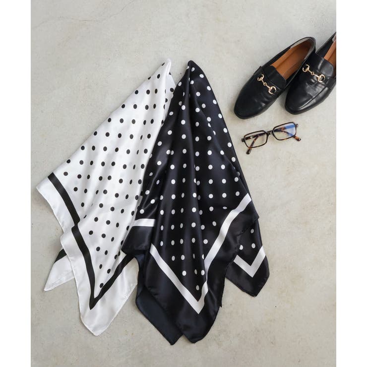 大判ドットスカーフ | ad thie | 詳細画像19 