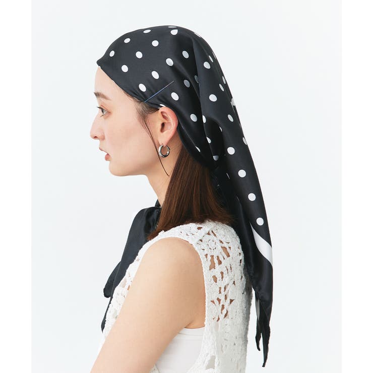 大判ドットスカーフ | ad thie | 詳細画像3 