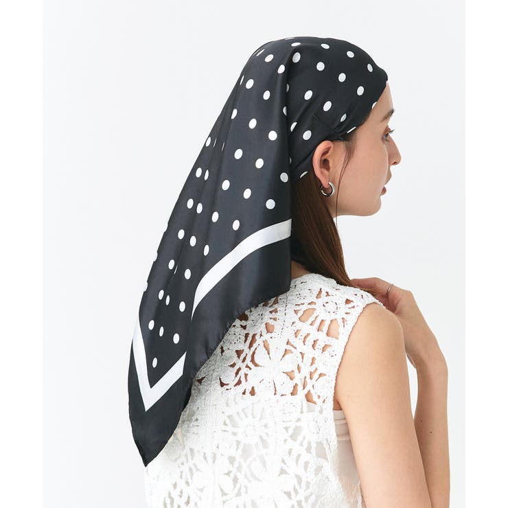 大判ドットスカーフ | ad thie | 詳細画像4 