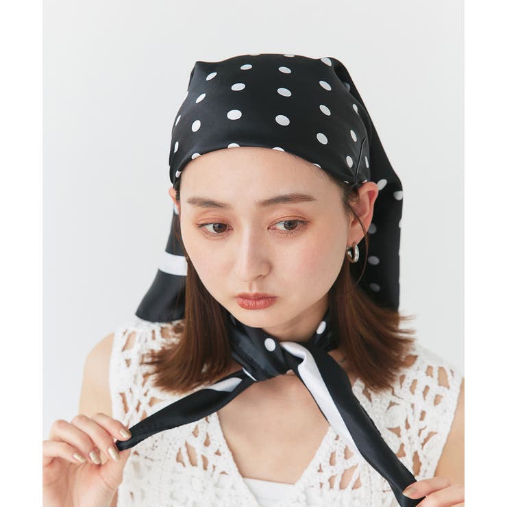 大判ドットスカーフ | ad thie | 詳細画像5 