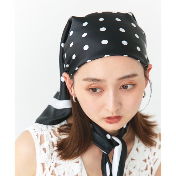 大判ドットスカーフ | ad thie | 詳細画像6 