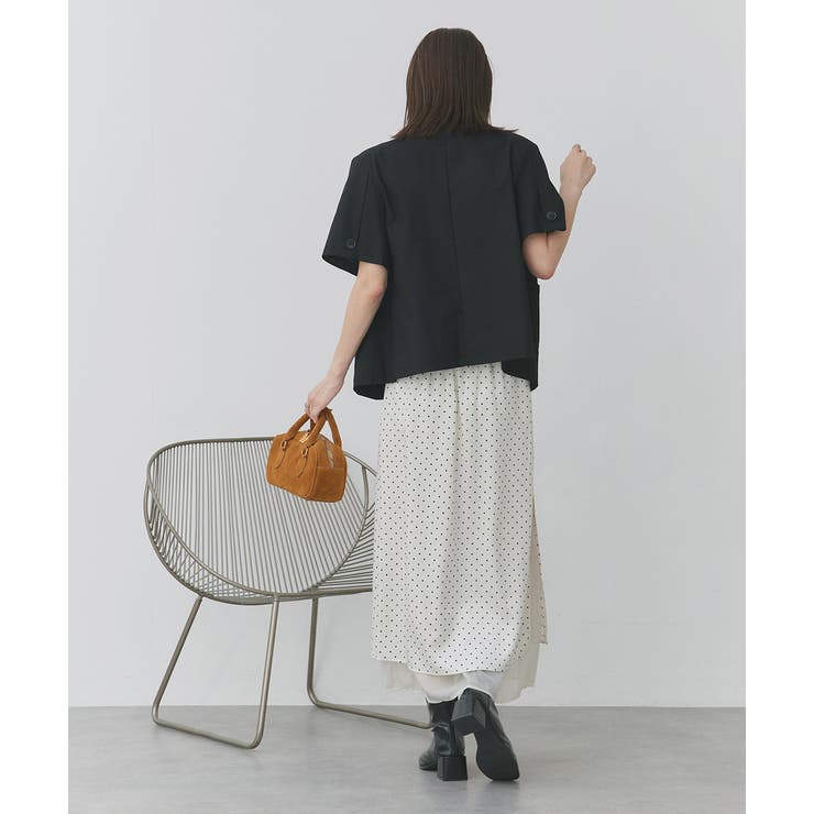 ポルカドットレイヤードナロースカート | ad thie | 詳細画像23 