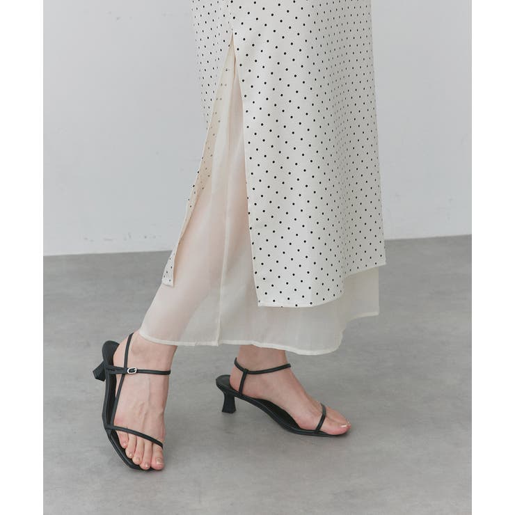 ポルカドットレイヤードナロースカート | ad thie | 詳細画像31 