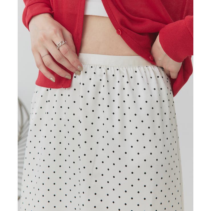ポルカドットレイヤードナロースカート | ad thie | 詳細画像41 