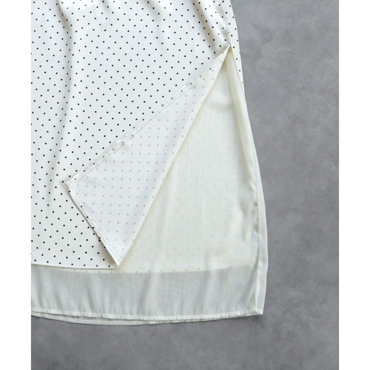 ポルカドットレイヤードナロースカート | ad thie | 詳細画像45 