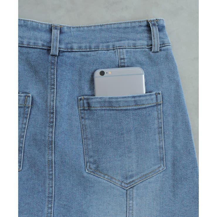 チュールドッキングデニムミニスカート | ad thie | 詳細画像28 