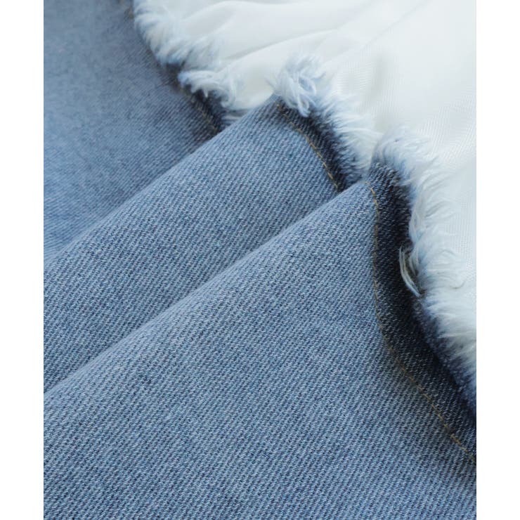 チュールドッキングデニムミニスカート | ad thie | 詳細画像29 