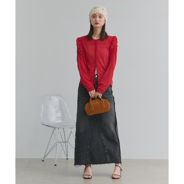 カットオフデニムロングスカート | ad thie | 詳細画像13 