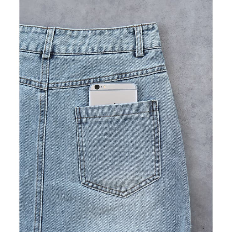 カットオフデニムロングスカート | ad thie | 詳細画像42 