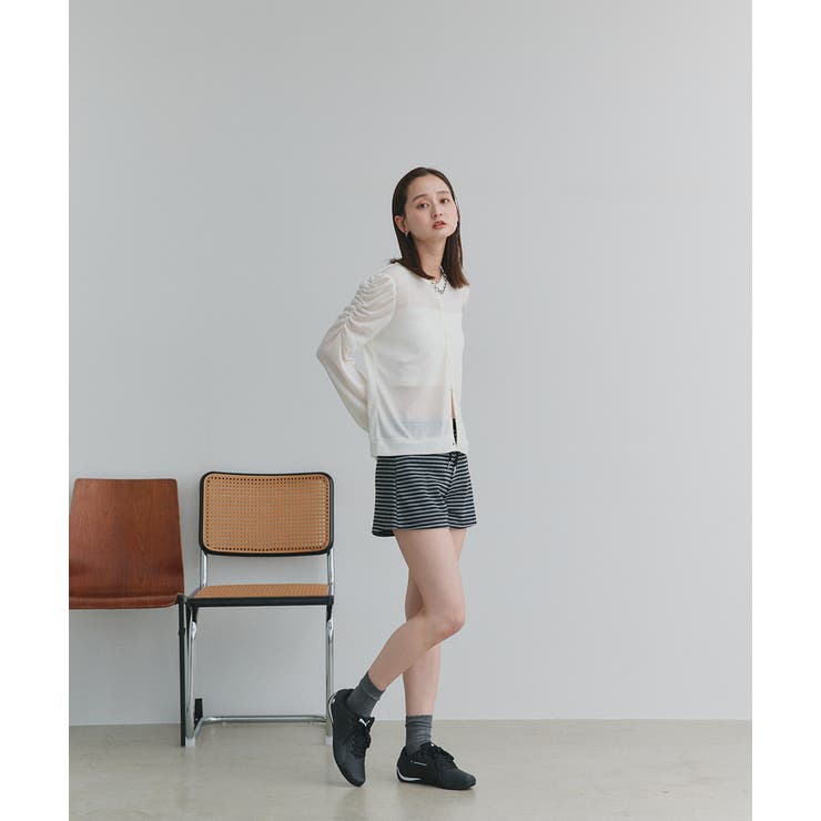 リラックスボーダーショートパンツ | ad thie | 詳細画像10 