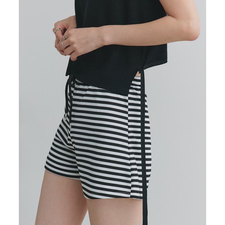 リラックスボーダーショートパンツ | ad thie | 詳細画像17 