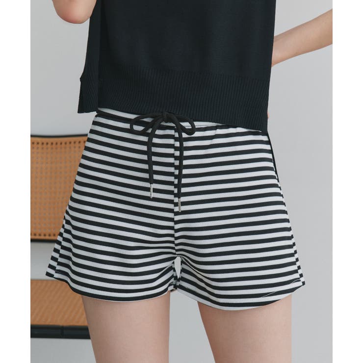 リラックスボーダーショートパンツ | ad thie | 詳細画像18 