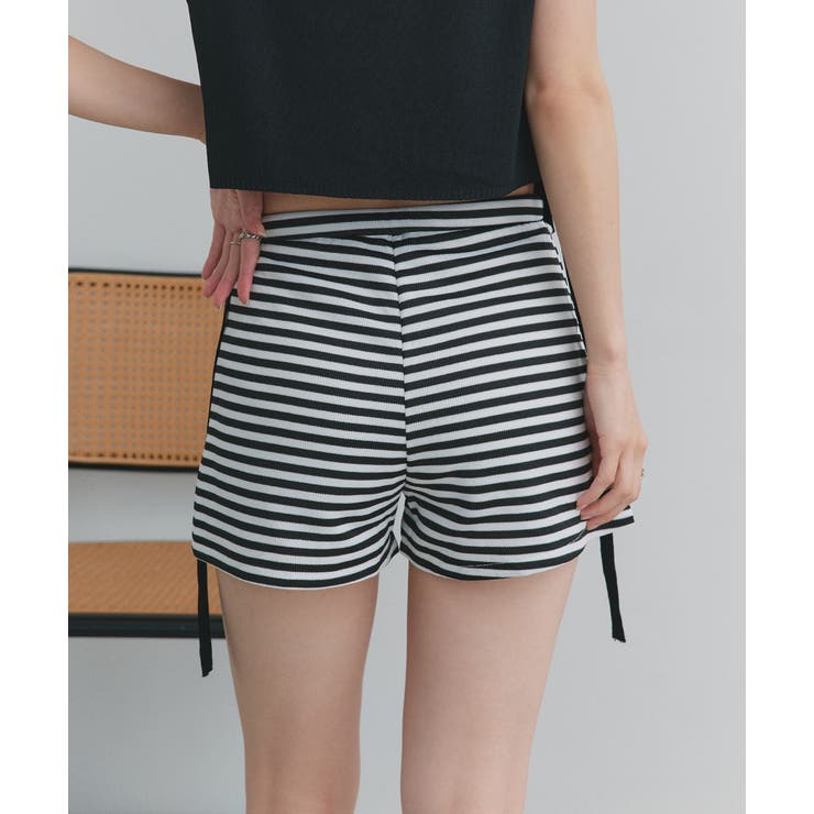 リラックスボーダーショートパンツ | ad thie | 詳細画像19 