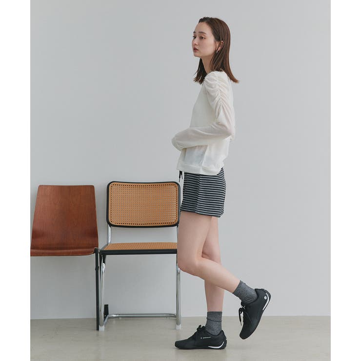 リラックスボーダーショートパンツ | ad thie | 詳細画像8 