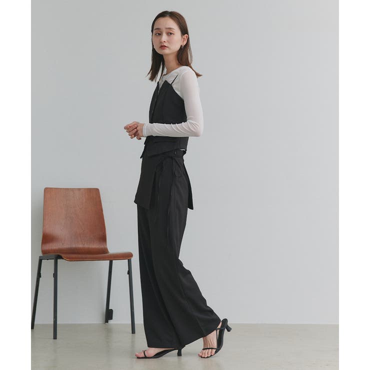 サイドリボンスカートレイヤードパンツ | ad thie | 詳細画像11 