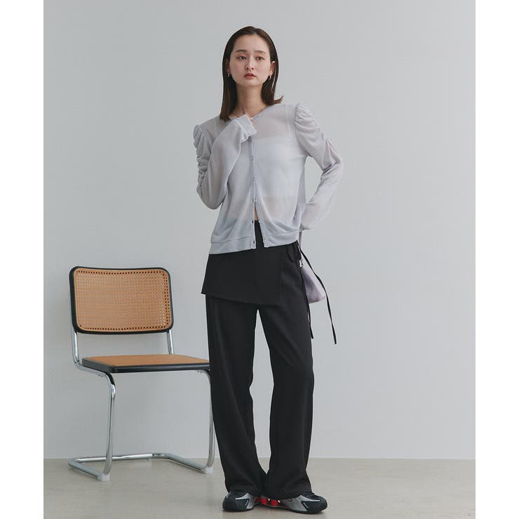 サイドリボンスカートレイヤードパンツ | ad thie | 詳細画像15 