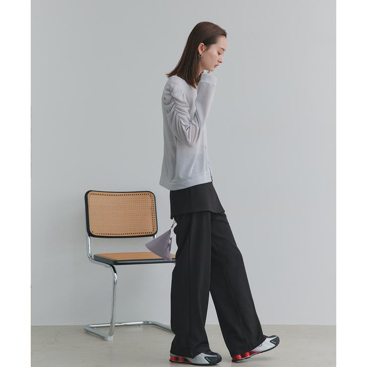 サイドリボンスカートレイヤードパンツ | ad thie | 詳細画像16 