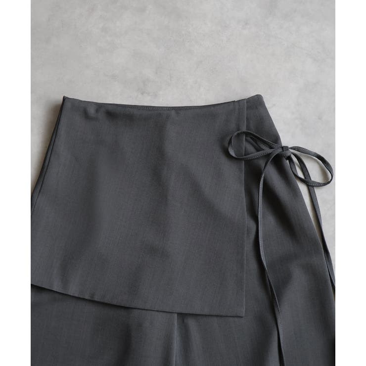 サイドリボンスカートレイヤードパンツ | ad thie | 詳細画像33 